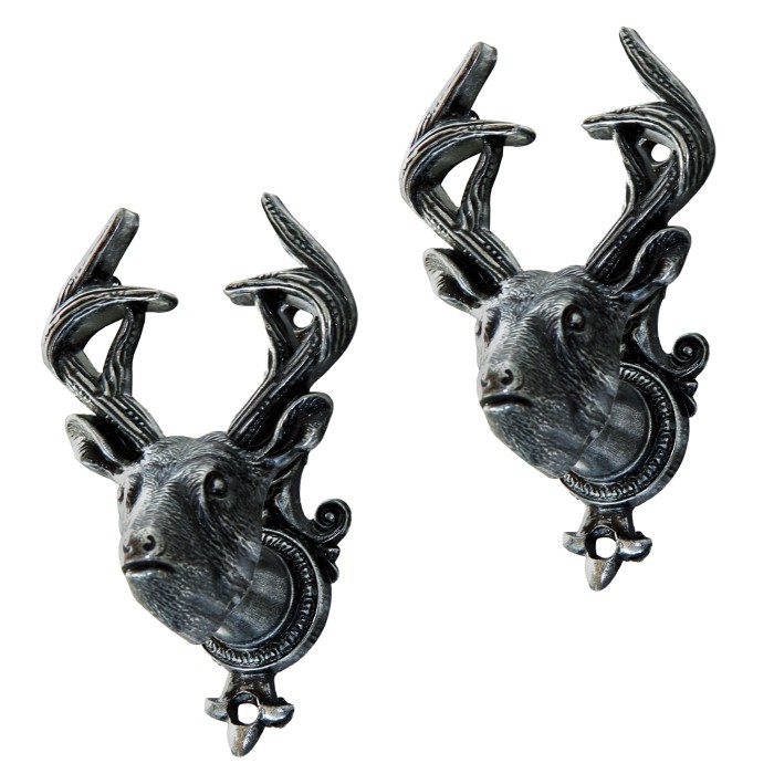 Haller, Pistolen- und Gewehrhalter, Form eines Hirsch Kopfes